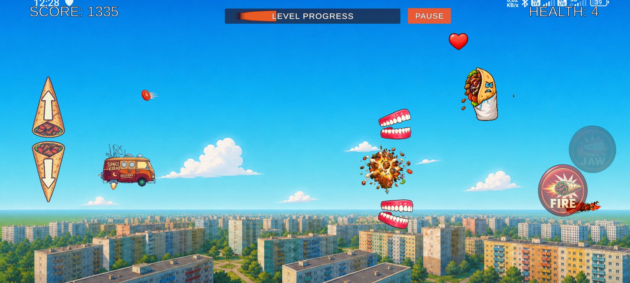 Kebab Shooter level two gameplay