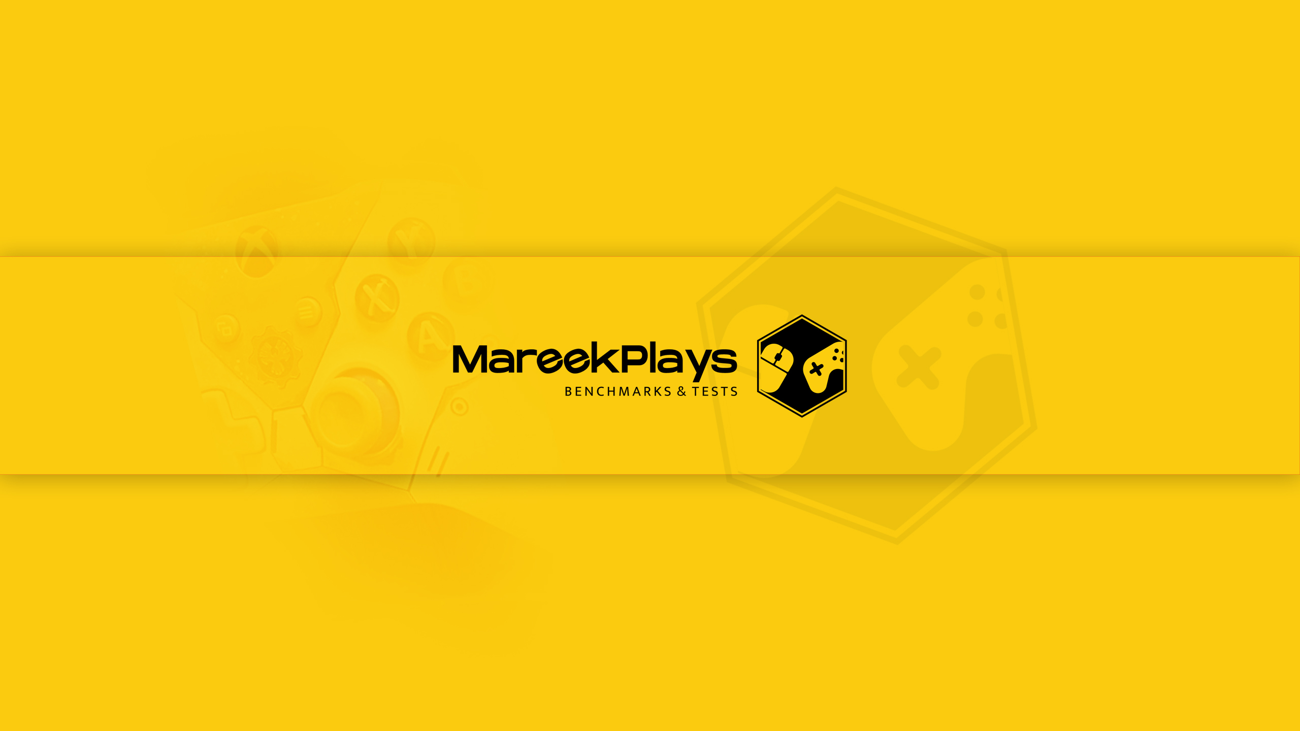 MareekPlays yellow and black gaming banner